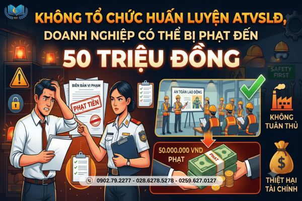 Không tổ chức huấn luyện ATVSLĐ doanh nghiệp có thể bị phạt đến 50 triệu đồng